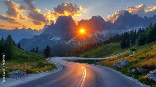 A stunning sunset view over...