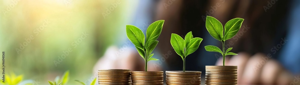 Business growth and positive sustainable. Profitable Investment. Positive trend. Green business. Business growth and positive sustainable. Profitable Investment. Positive trend. Green business.