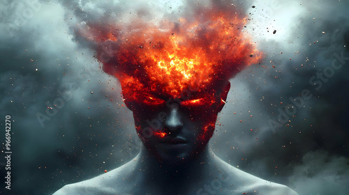 A surreal depiction of a fi...