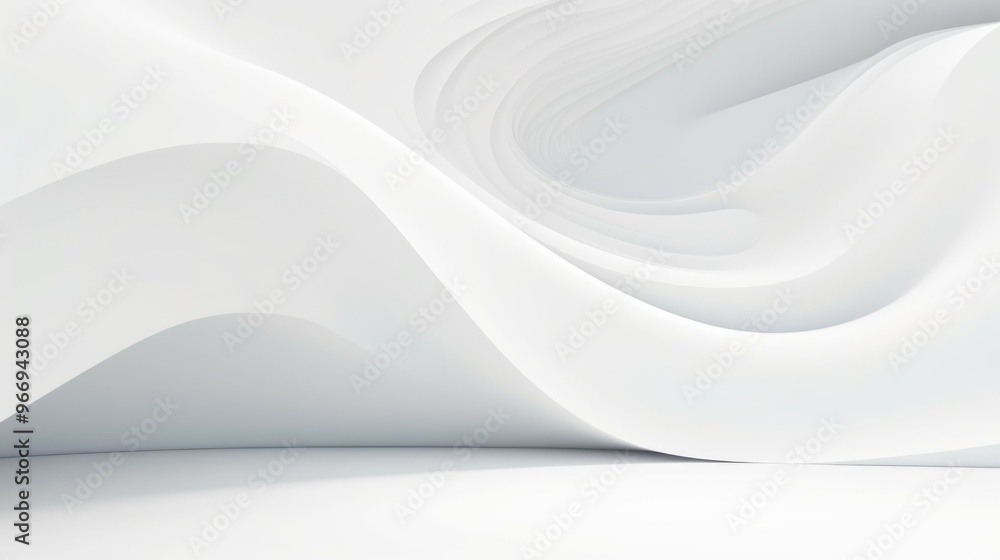 Obraz premium Free abstract white background minimal futuristic architectural space wallpaper