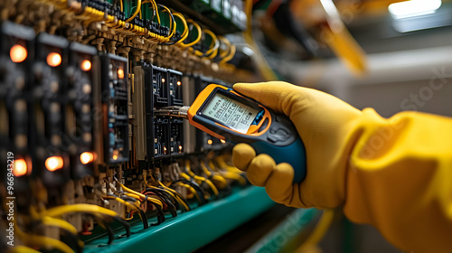 A technician uses a multime...