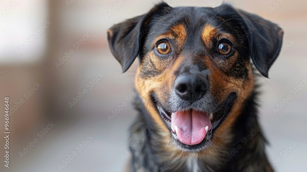 Surprised Dog with Hilarious Expression, Shot at Wide Angle and Isolated on White Background Surprised Dog with Hilarious Expression, Shot at Wide Angle and Isolated on White Background