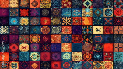 A vibrant collage of intric...