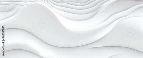 Wavy volumetric abstract monochrome pattern. Vector illustration	