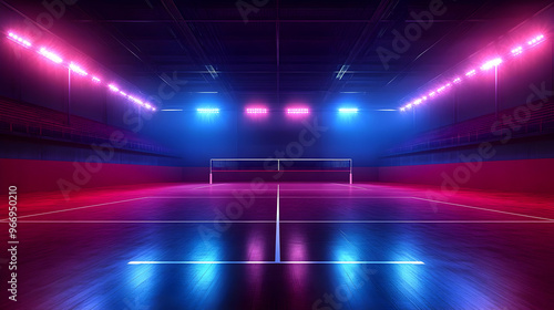 A vibrant indoor sports are...