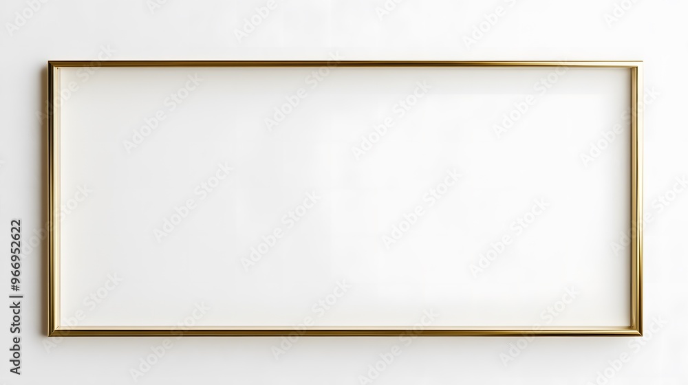 Fototapeta premium Minimalist beige background featuring a gold rectangular frame surrounded by dried pampas grass and delicate wildflowers. The soft, neutral tones create an elegant, nature-inspired aesthetic.