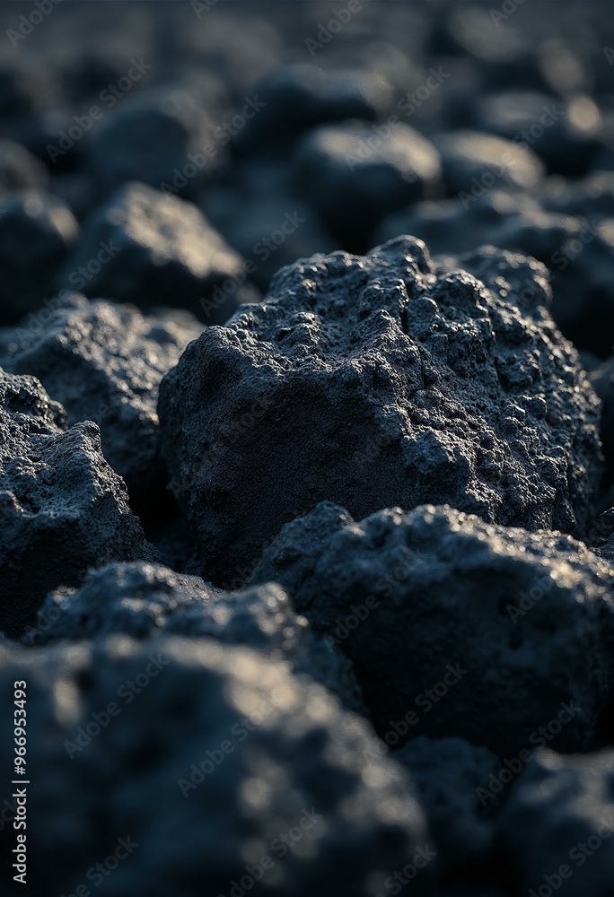 Close Up of Black Volcanic Rocks. Textured Surface of Volcanic Landscape. Close Up of Black Volcanic Rocks. Textured Surface of Volcanic Landscape.
