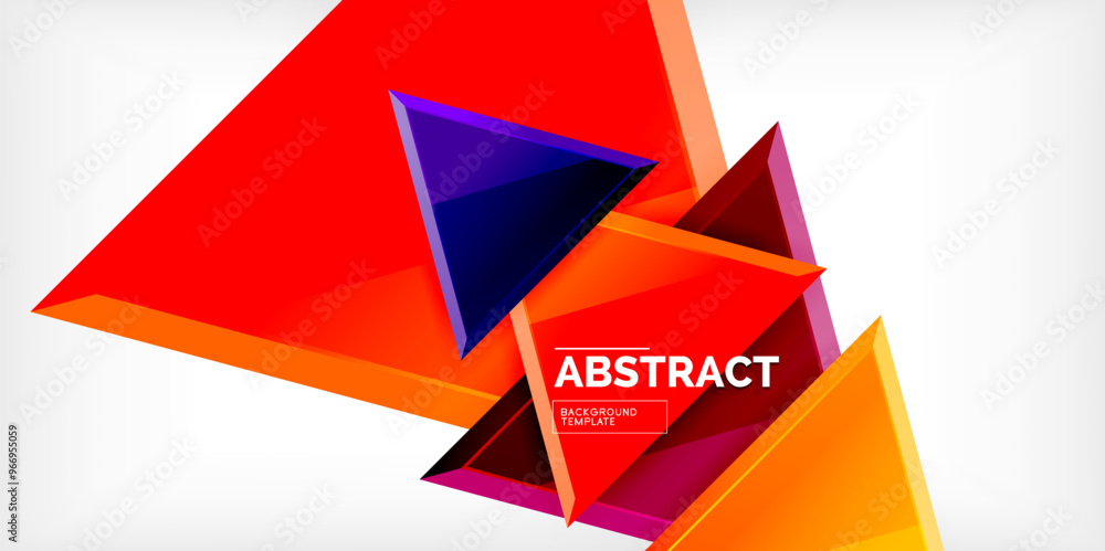 Abstract background - glossy triangles. Vector Illustration For Wallpaper, Banner, Background, Card, Book Illustration, landing page Abstract background - glossy triangles. Vector Illustration For Wallpaper, Banner, Background, Card, Book Illustration, landing page