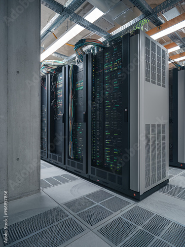 Energy-efficient data centers powered by renewable energy photo