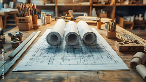 A workspace featuring archi...