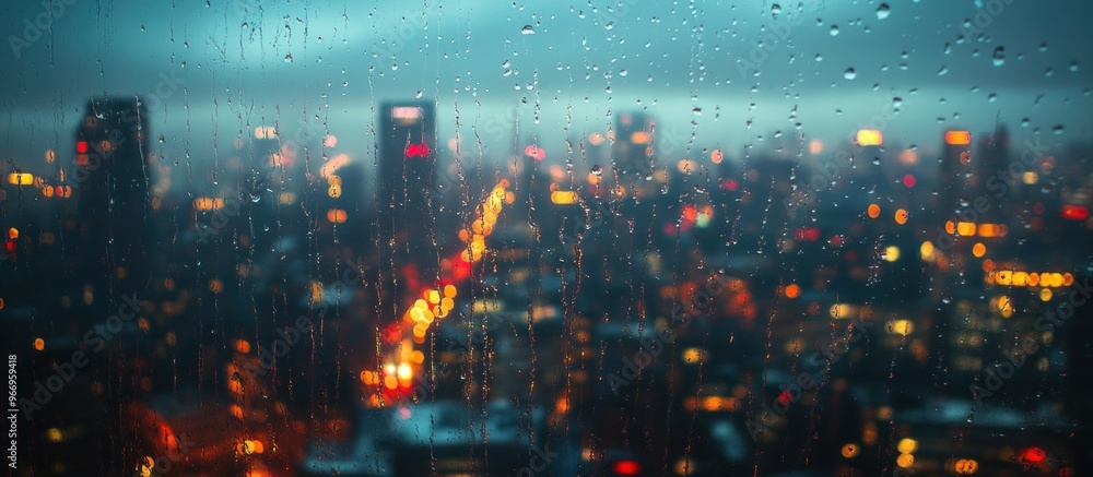 Rainy Cityscape Lights Rainy Cityscape Lights