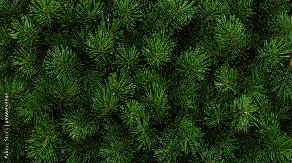 Green Pine Tree Branches Close Up Texture Background Green Pine Tree Branches Close Up Texture Background