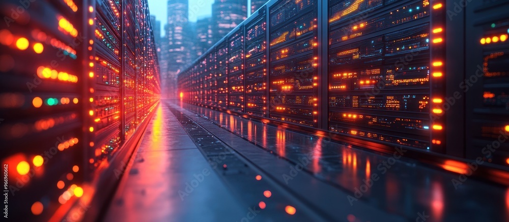 Server Racks in a Data Center Server Racks in a Data Center