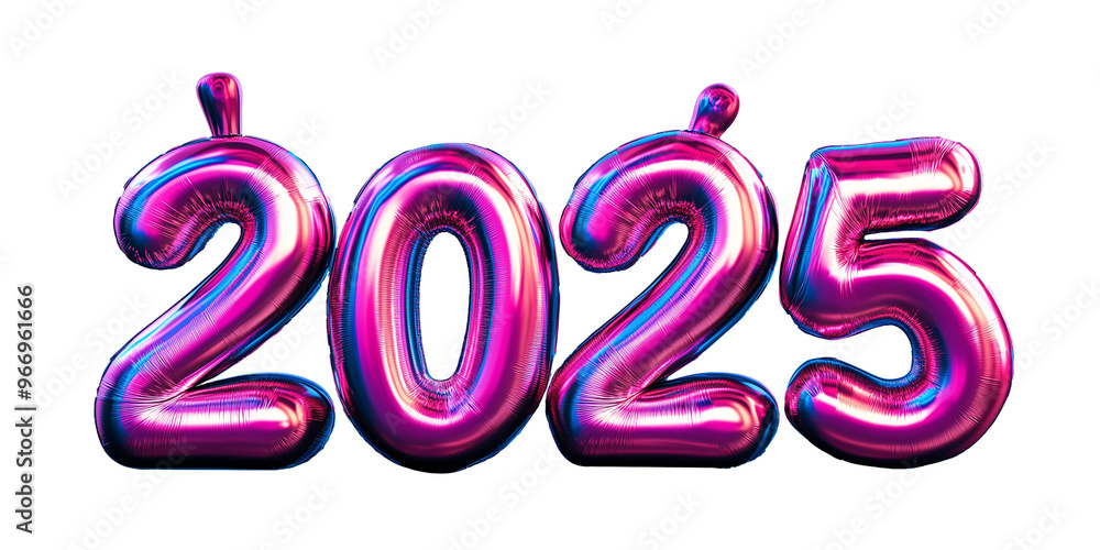 2025 3d NUMBER isolated on white background 2025 3d NUMBER isolated on white background