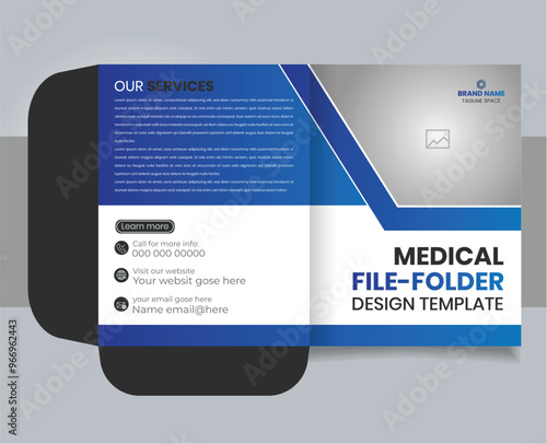 corporate modern file folder design template	