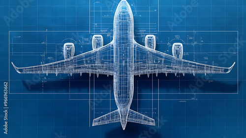 Blueprint illustration of a...