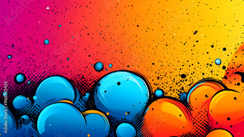 Colorful abstract design fe...