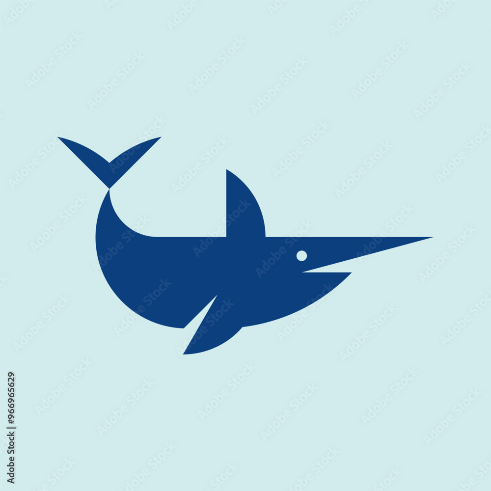 Fototapeta premium Swordfish logo. Icon design. Template elements