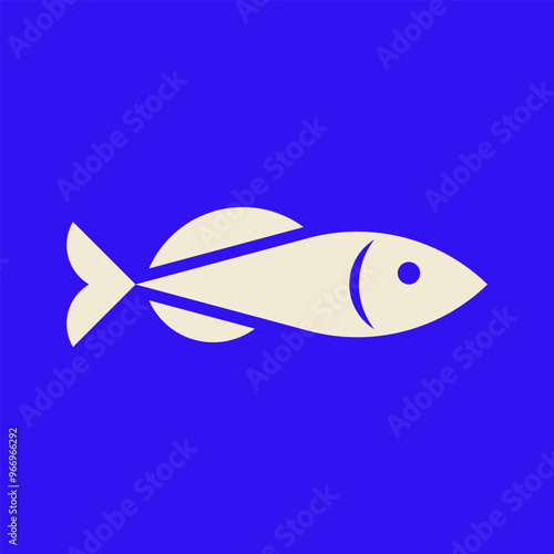 Fish logo. Icon design. Template elements