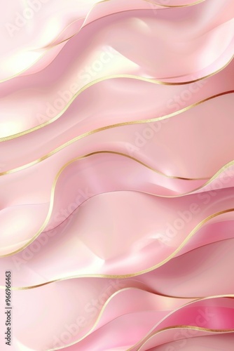 Abstract pink with shiny gold background