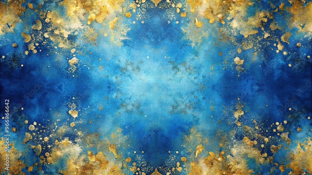 symmetrical abstract background with grunge texture and watercolor stains symmetrical abstract background with grunge texture and watercolor stains