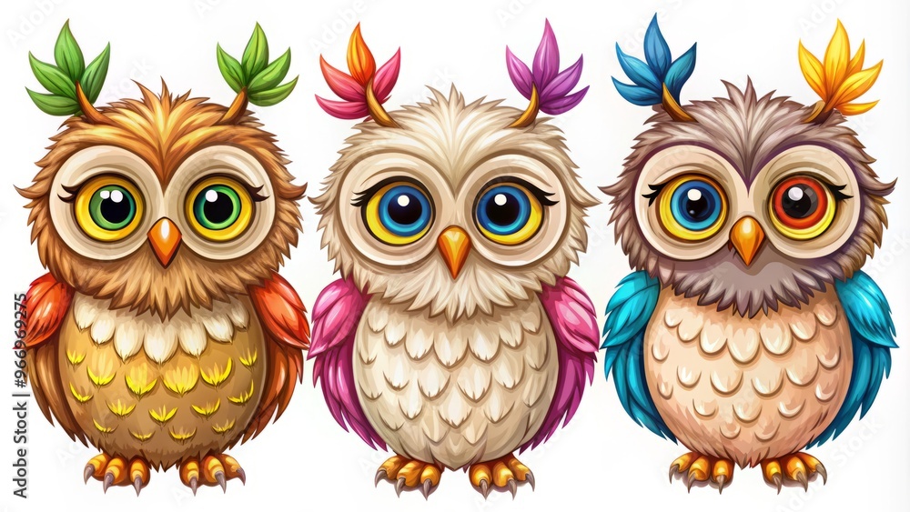 With eyebrows raised and whiskers twitching, the owl wears a mischievous grin as it gazes out at the With eyebrows raised and whiskers twitching, the owl wears a mischievous grin as it gazes out at the