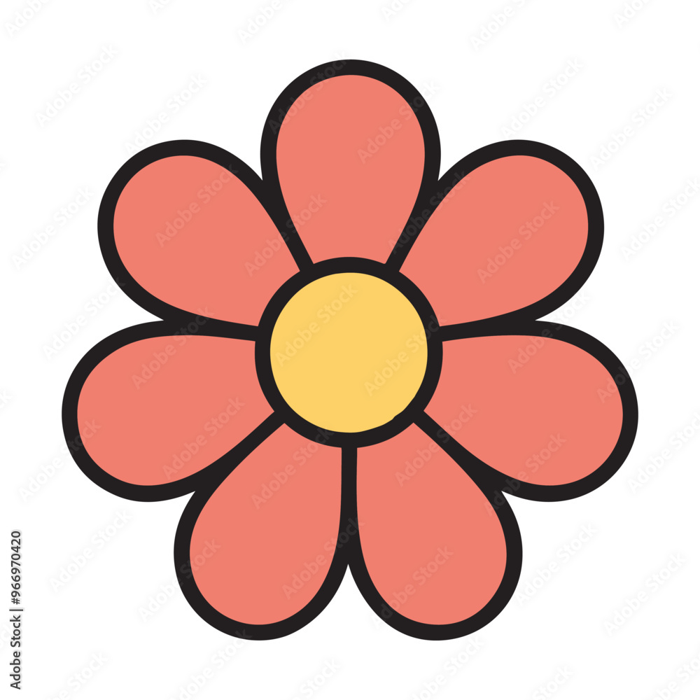 Common daisy Outline Design - Bee clipart - Daisy Flower Vector Illustration in black and white Common daisy Outline Design - Bee clipart - Daisy Flower Vector Illustration in black and white