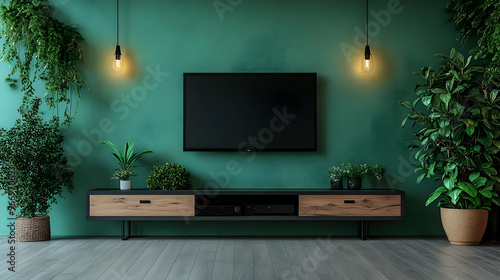 Modern living room with a T...