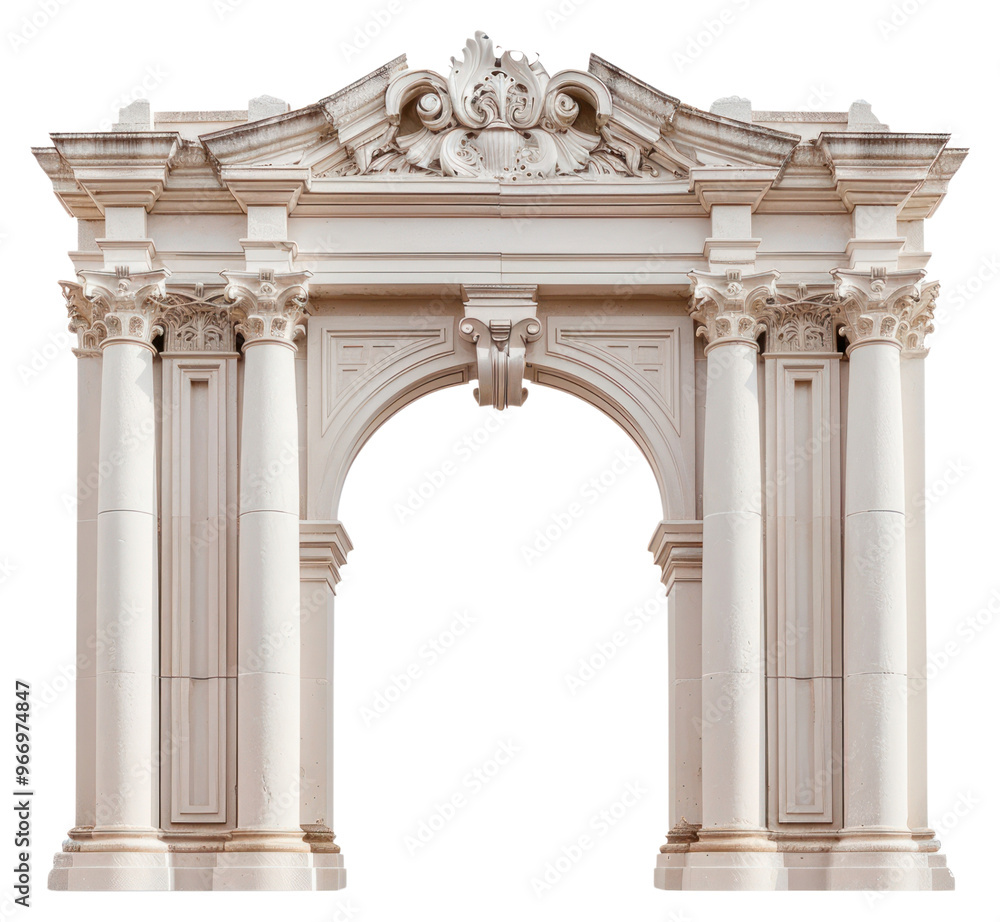 Naklejka premium Elegant classical architectural archway