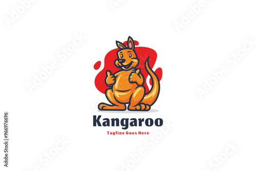 Kangaro logo illustration vector Design template