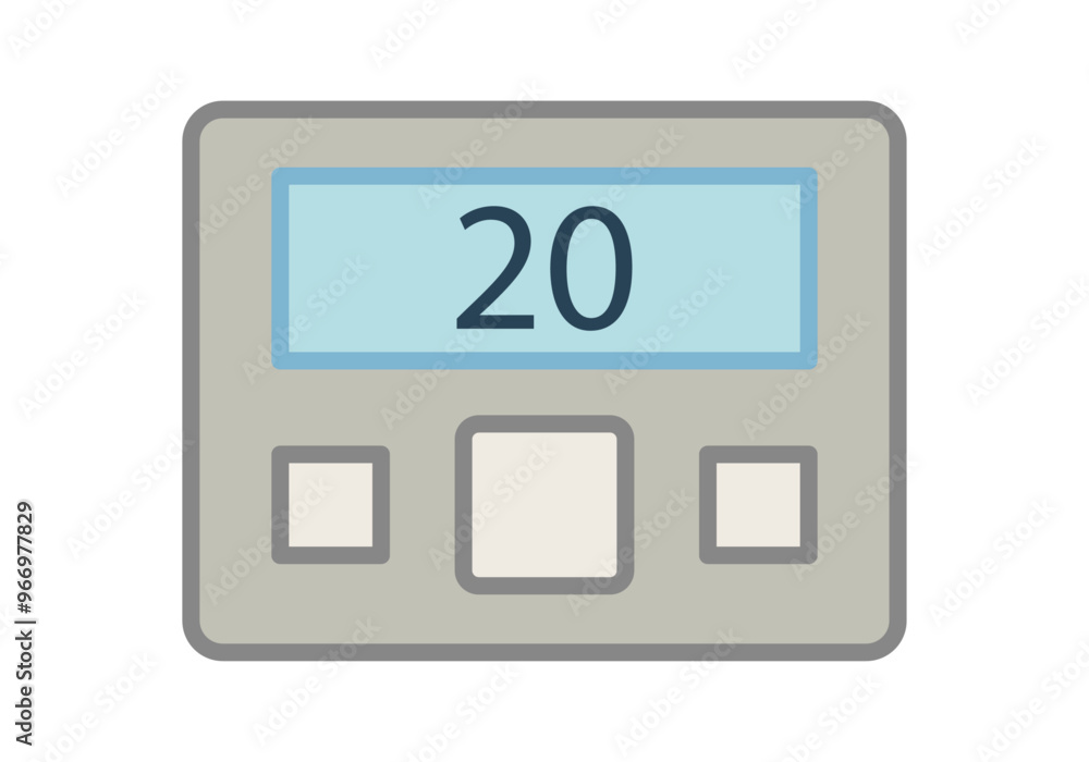 Termostato digital de botones para control de temperatura de calefacción Termostato digital de botones para control de temperatura de calefacción