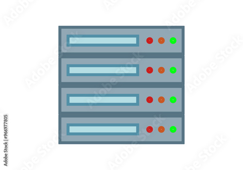 Servidores de internet o informáticos azul