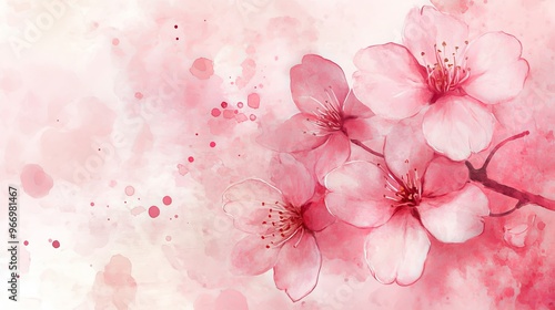 Elegant Dusty Pink Floral Background on White Soft, Romantic, and Delicate 