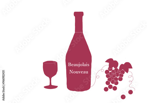 ボジョレーヌーヴォーのワインとブドウ