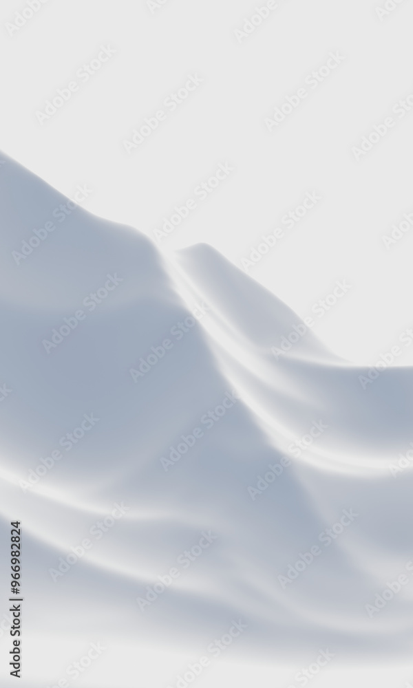 Fototapeta premium Snow mountain. White terrain. Cold environment