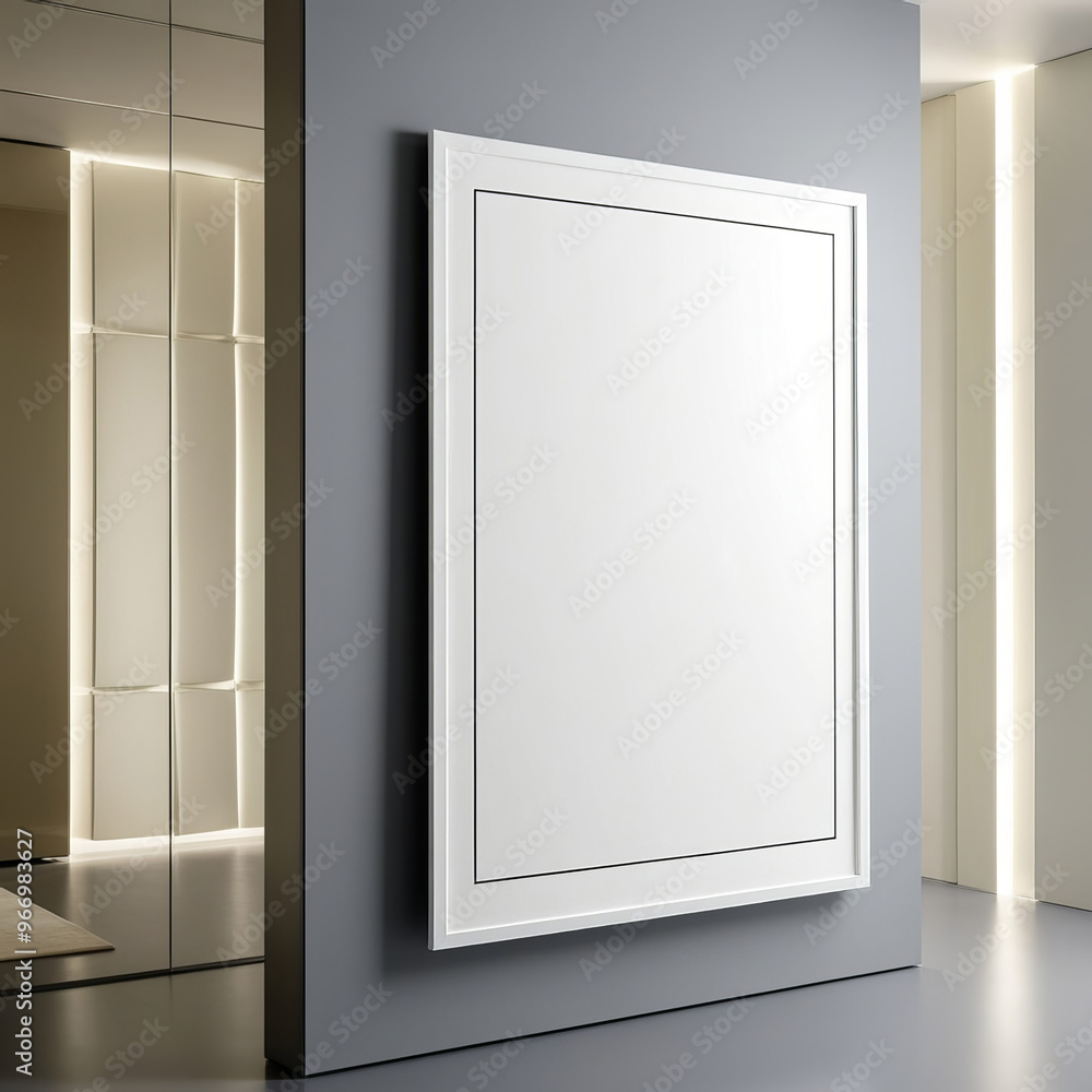 Empty mockup frame aesthetic interior Empty mockup frame aesthetic interior
