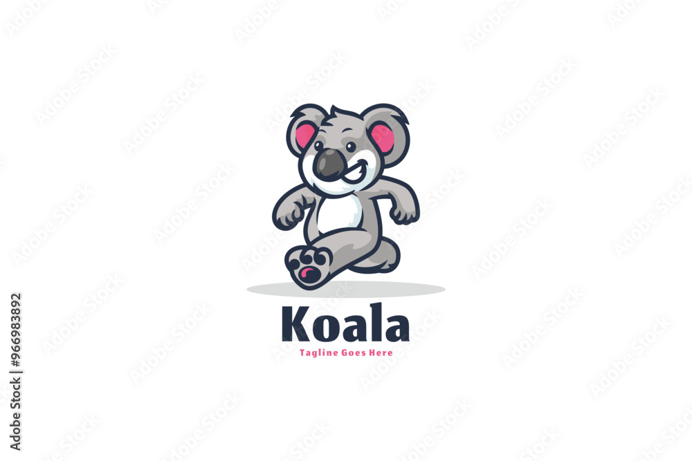 Koala logo illustration vector Design template Koala logo illustration vector Design template