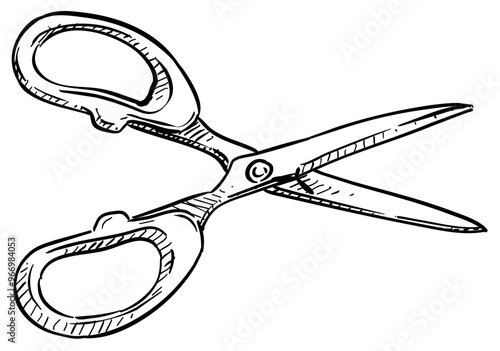 scissors handdrawn illustration