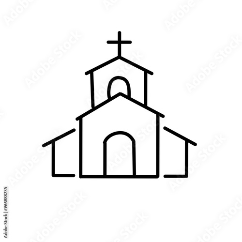 funeral icons. line vector