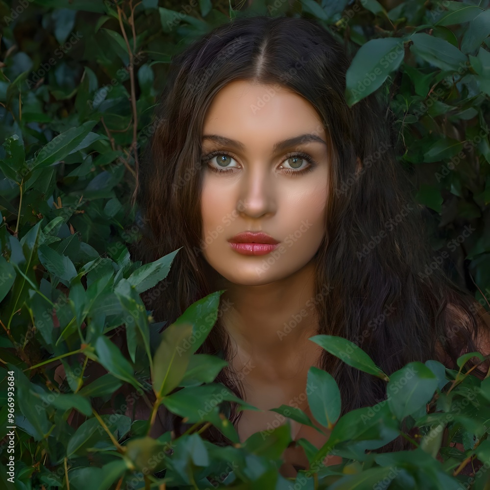 portrait of a woman in the forest. Photo of a beautiful woman hiding in a bush. girl hiding under a bush. portrait of a woman in the forest. Photo of a beautiful woman hiding in a bush. girl hiding under a bush.