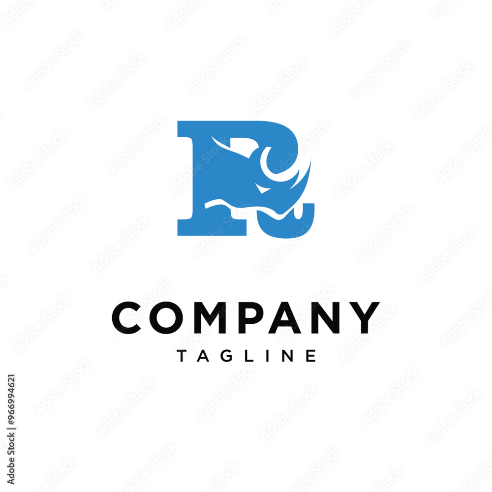 Letter R Rhino logo icon vector Letter R Rhino logo icon vector