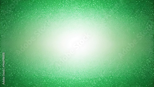 Texture of simple clean green and white noise gradient background with a fisheye effect