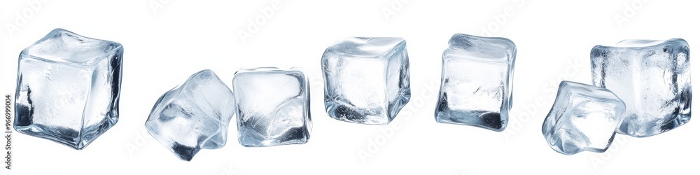 Transparent PNG collection of crystal clear ice cubes. Transparent PNG collection of crystal clear ice cubes.