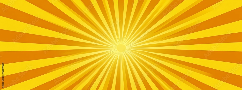 Sunny yellow sunburst rays vector illustration for summer Sunny yellow sunburst rays vector illustration for summer