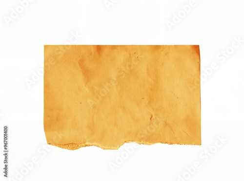 Vintage Gold Torn Paper with Copy Space