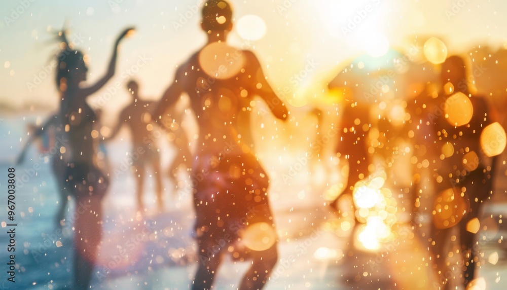 Dancing in the Foam: A Beach Disco Party with Friends Dancing in the Foam: A Beach Disco Party with Friends