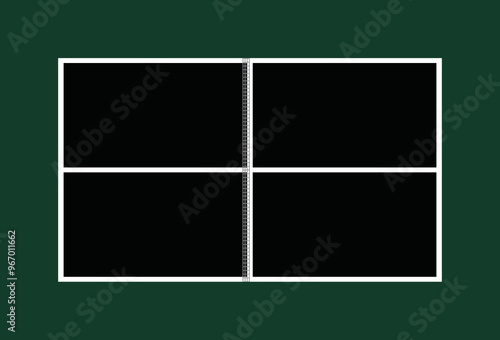 Ping pong or table tennis table . View from above. Vector illustration