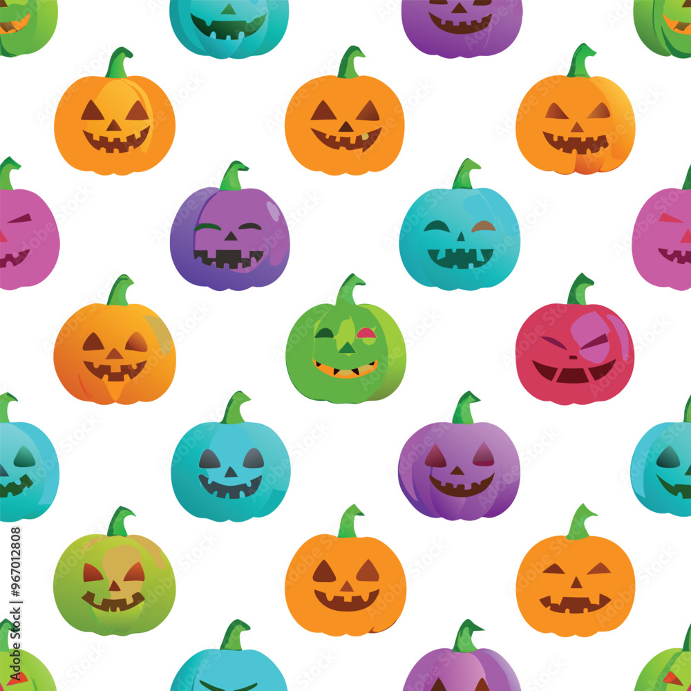 Halloween seamless pattern with pimpkeen. Vector illustration. stock illustration. Halloween seamless pattern with pimpkeen. Vector illustration. stock illustration.