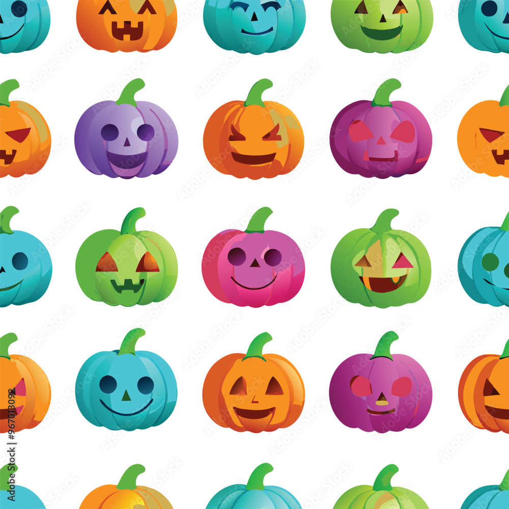 Halloween seamless pattern with pimpkeen. Vector illustration. stock illustration. Halloween seamless pattern with pimpkeen. Vector illustration. stock illustration.