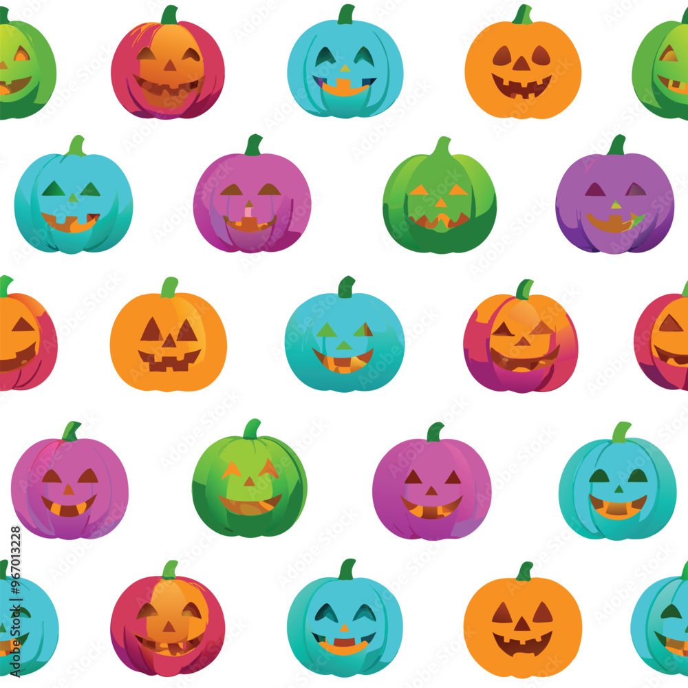 Halloween seamless pattern with pimpkeen. Vector illustration. stock illustration. Halloween seamless pattern with pimpkeen. Vector illustration. stock illustration.